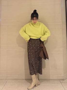 Mila Owenさん(レディース・155cm)の冬コーディネート