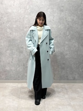 「アイテム（キーケース/キーアクセサリー）」を使った、Mila Owenさん（レディース・153cm）の冬コーディネート