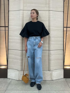 Mila Owenさん（レディース・158cm）の夏コーディネート