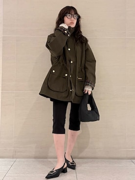 「Mila Owen（ミラオーウェン）のアイテム（その他パンツ）」を使った、Mila Owenさん（レディース・155cm）の秋コーディネート