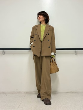 「Mila Owen（ミラオーウェン）のアイテム」を使った、Mila Owenさん（レディース・160cm）の秋コーディネート