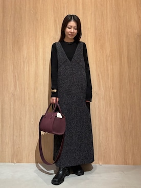 Mila Owenさん（レディース・154cm）の秋コーディネート