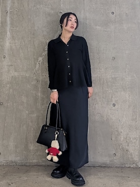 「Mila Owen（ミラオーウェン）のアイテム（スカート）」を使った、Mila Owenさん（レディース・156cm）の冬コーディネート