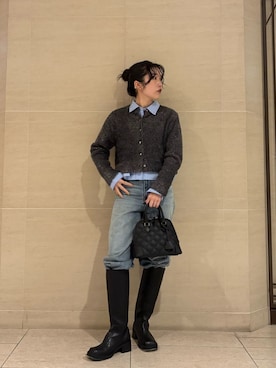 Mila Owenさん（レディース・155cm）の冬コーディネート