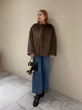 Mila Owenさん(レディース・163cm)の冬コーディネート