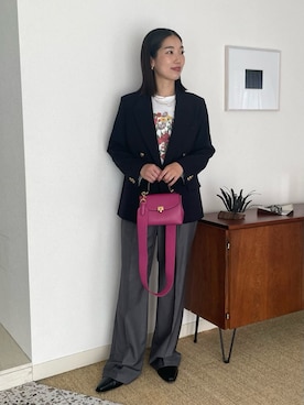 Mila Owenさん（レディース・158cm）の冬コーディネート