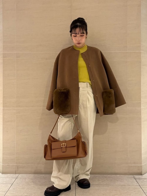 WEB限定カラー】2wayファーポケットリバーコート（チェスターコート