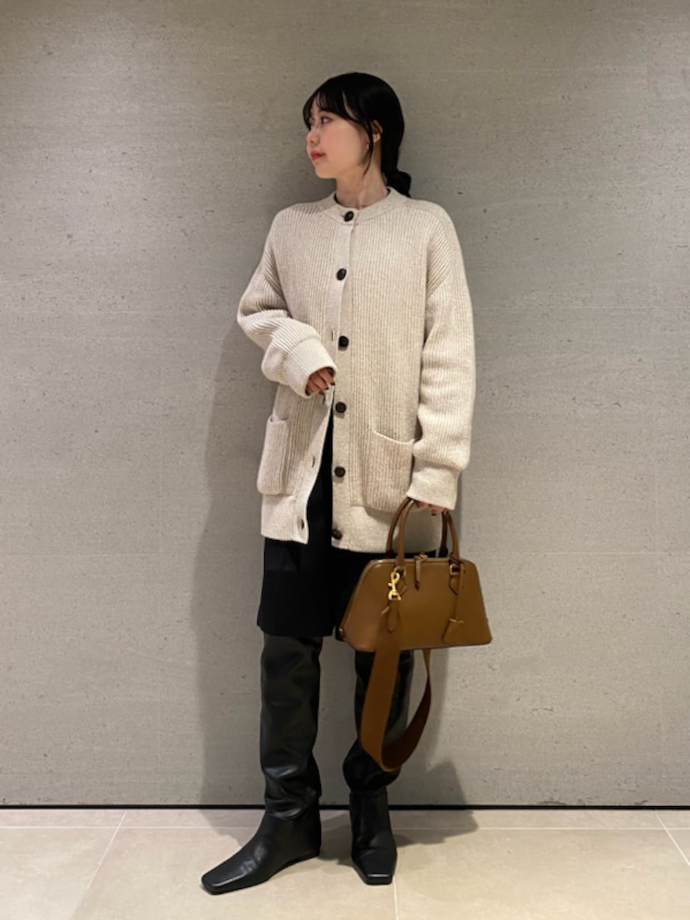 ミラオーウェンインヒールニーハイブーツ37