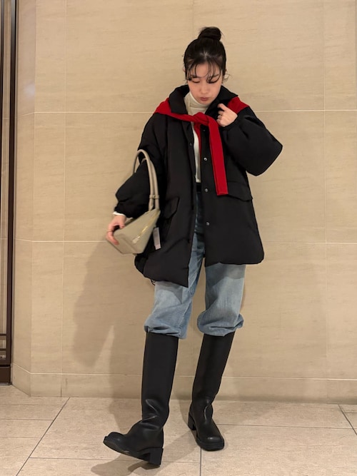 セール】ステンカラーテントシルエットダウンジャケット（ダウン