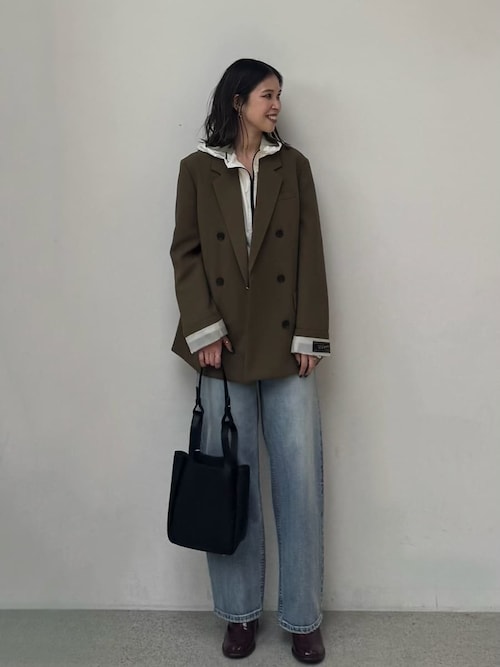 セットアップ対応】ターンバックダブルブレストジャケット（テーラード