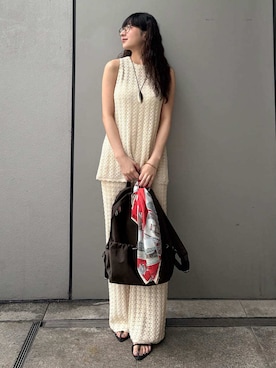 Mila Owenさん（レディース・162cm）の夏コーディネート