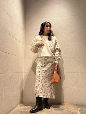 Mila Owenさん（レディース・155cm）の冬コーディネート