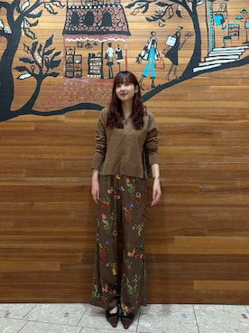 Mila Owenさん(レディース・162cm)の冬コーディネート