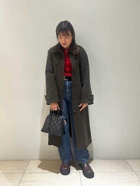 「Mila Owen（ミラオーウェン）のアイテム（ブーツ）」を使った、Mila Owenさん（レディース・158cm）の秋コーディネート