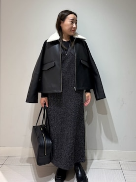 Mila Owenさん（レディース・155cm）の秋コーディネート