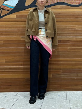 Mila Owenさん（レディース・158cm）の冬コーディネート