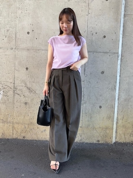 Mila Owenさん(レディース・159cm)の夏コーディネート