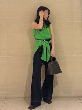 Mila Owenさん（レディース・155cm）の春コーディネート