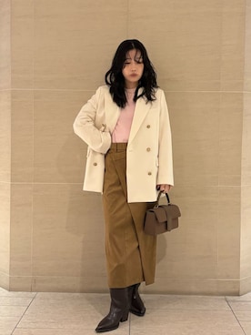 Mila Owenさん(レディース・155cm)の冬コーディネート