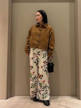 Mila Owenさん（レディース・151cm）の冬コーディネート