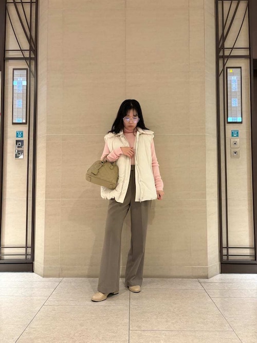 セットアップ対応】ワンタックストレートパンツ（その他パンツ）｜Mila