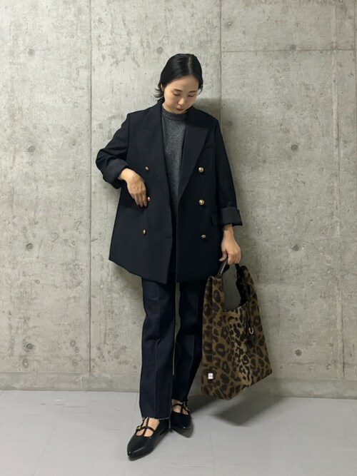 金釦ダブルブレストロングブレザー（テーラードジャケット）｜Mila  