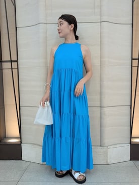 大人気❤︎ミラオーウェン カシュクールギャザーワンピース Mila Owen（ミラオーウェン）の「カシュクールギャザー