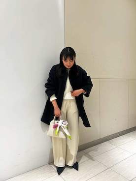 Mila Owenさん（レディース・158cm）の冬コーディネート