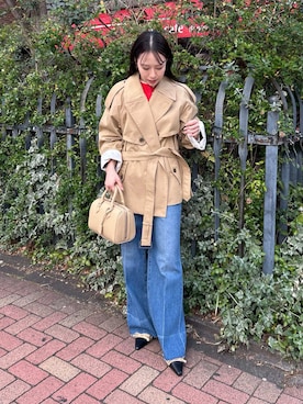 「Mila Owen（ミラオーウェン）のアイテム（Tシャツ/カットソー）」を使った、Mila Owenさん（レディース・158cm）の冬コーディネート