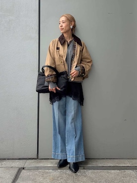 Mila Owenさん(レディース・158cm)の秋コーディネート