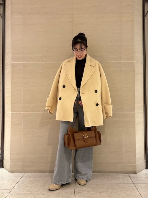 セール】woolコクーンシルエットピーコート（ピーコート）｜Mila Owen