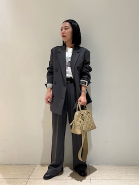 「Mila Owen（ミラオーウェン）のアイテム」を使った、Mila Owenさん（レディース・151cm）の秋コーディネート