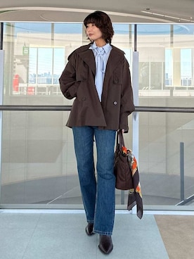 Mila Owenさん(レディース・160cm)の秋コーディネート