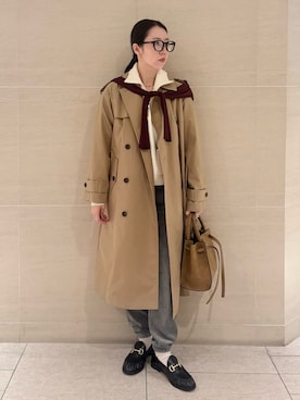 「Mila Owen（ミラオーウェン）のアイテム（その他パンツ）」を使った、Mila Owenさん（レディース・160cm）の秋コーディネート