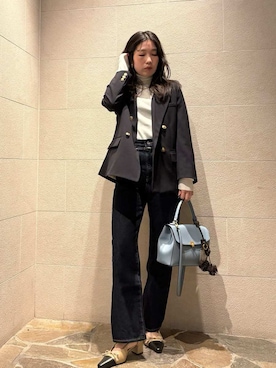 Mila Owenさん（レディース・155cm）の冬コーディネート