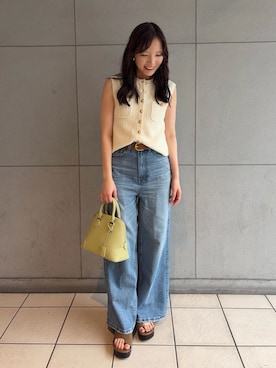 Mila Owenさん（レディース・159cm）の夏コーディネート