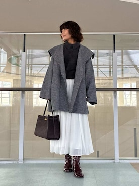 Mila Owenさん（レディース・160cm）の秋コーディネート