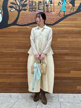 Mila Owenさん（レディース・153cm）の冬コーディネート