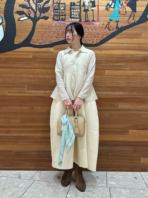 MiraOwen ノースリーブホールガーメントフレアワンピース休日特別値下げ