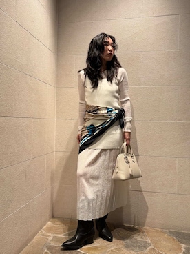 Mila Owenさん（レディース・155cm）の冬コーディネート