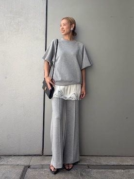 「プルオーバー」｜Mila Owenさん（レディース・158cm）の夏コーディネート