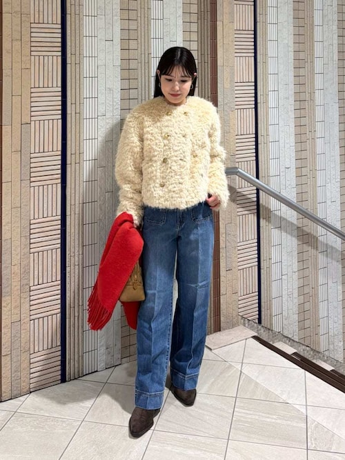 モヘヤ混ラメリブニットプルオーバー（ニット/セーター）｜Mila Owen