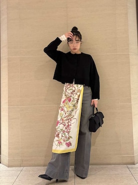 Mila Owenさん(レディース・155cm)の冬コーディネート