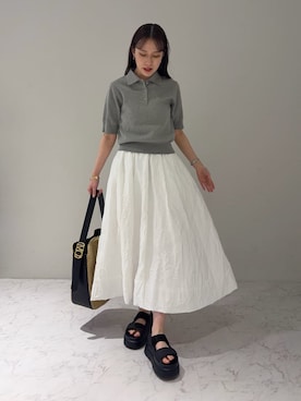 Mila Owenさん（レディース・158cm）の春コーディネート