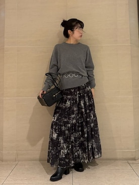 「ベルト」｜Mila Owenさん（レディース・155cm）の秋コーディネート