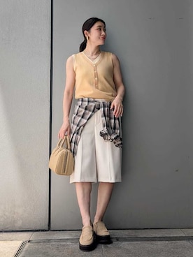 Mila Owenさん（レディース・156cm）の春コーディネート
