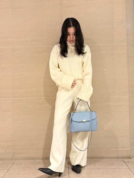 「Mila Owen（ミラオーウェン）のアイテム」を使った、Mila Owenさん（レディース・155cm）の冬コーディネート