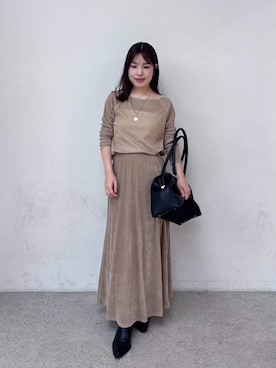 Mila Owenさん(レディース・153cm)の秋コーディネート