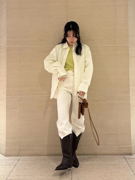 Mila Owenさん（レディース・155cm）の冬コーディネート