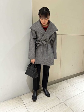 Mila Owenさん(レディース・158cm)の冬コーディネート